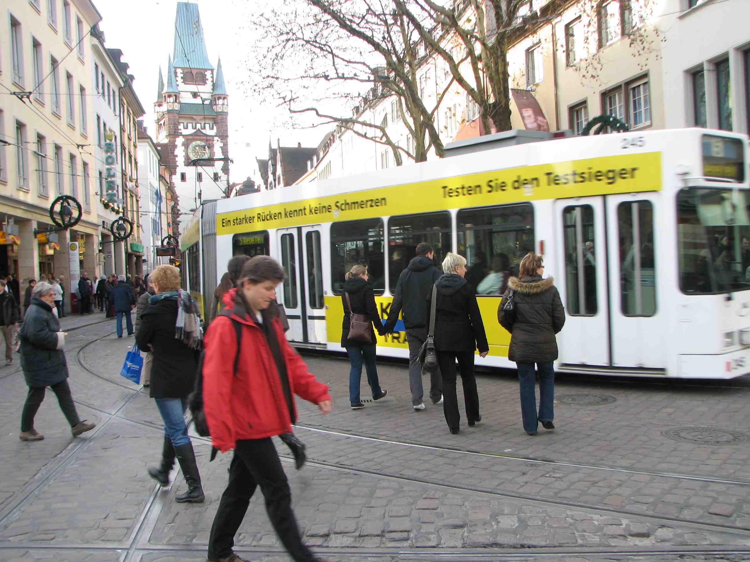 Light rail in Freiburg, Germany