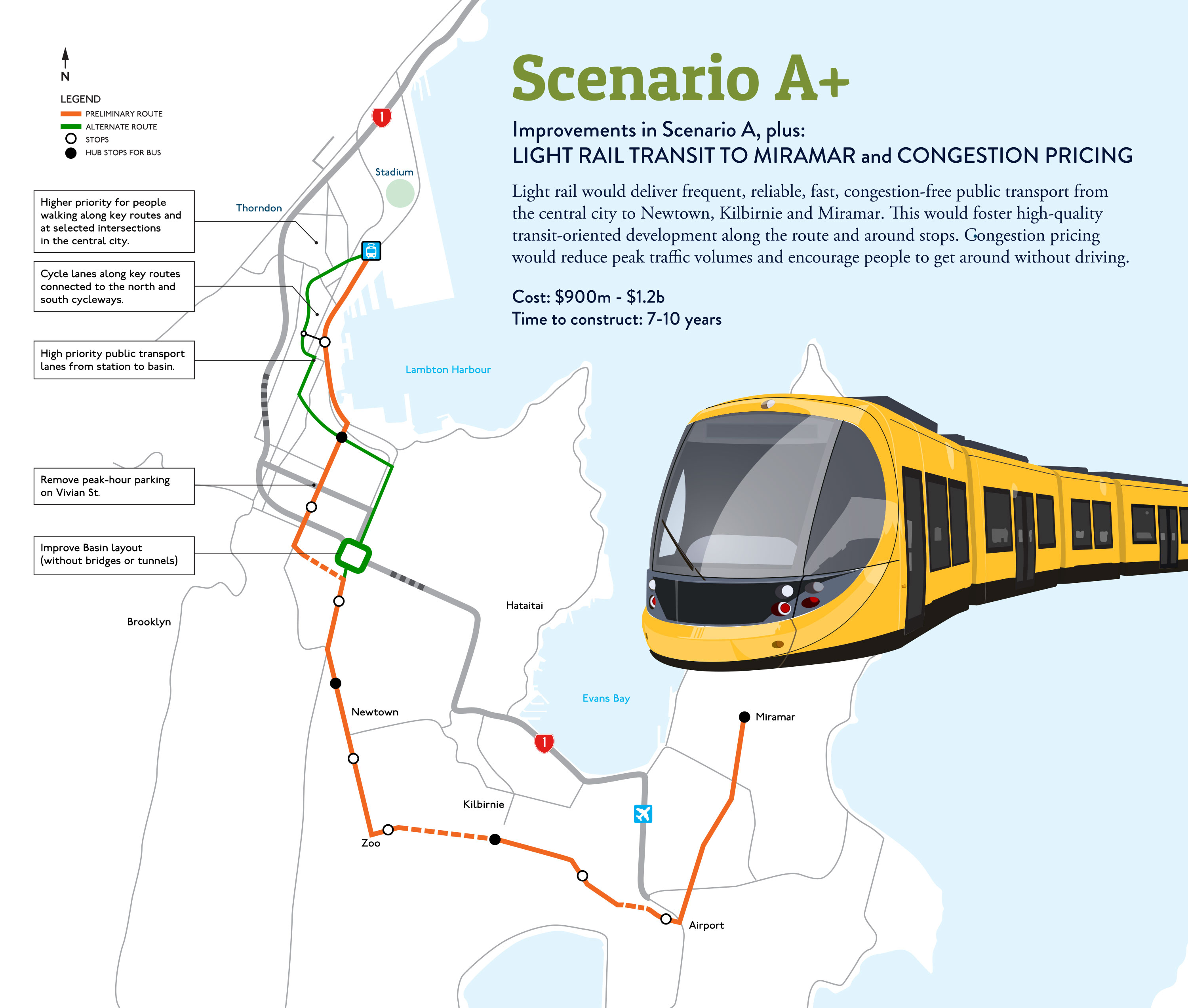 Suggested Light Rail route